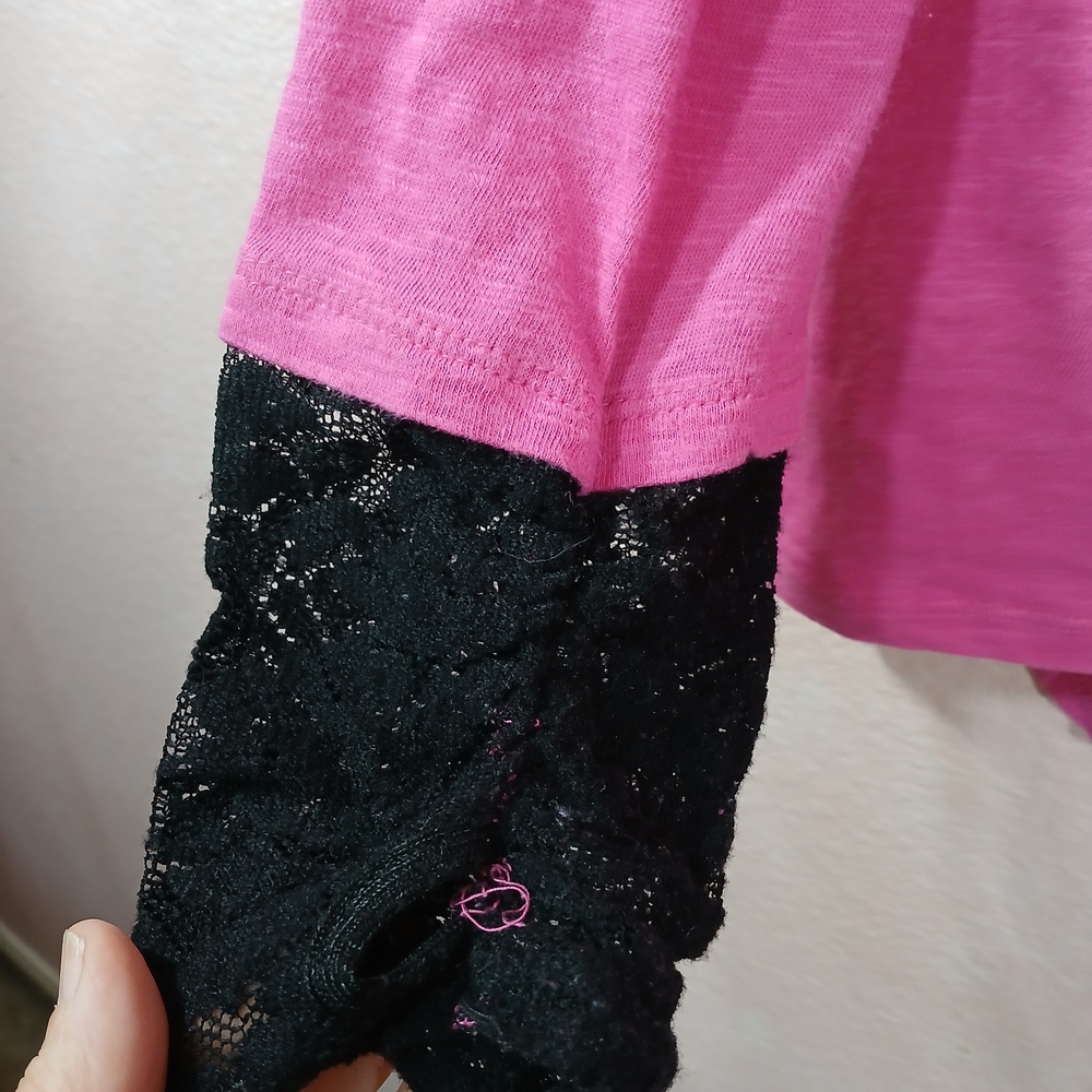 Disney Pink Long Sleeve Kids Top with Wing Design - Picture 4 of 7